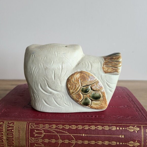 Vintage ceramic owl piggy bank. Japan. - Picture 4 of 5